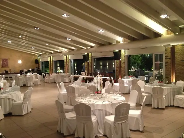 The indoor reception hall