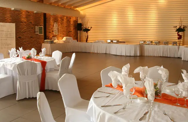 Corporate dinner in the hall
