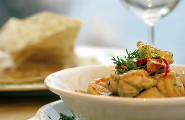 A dish from the estate's kitchen