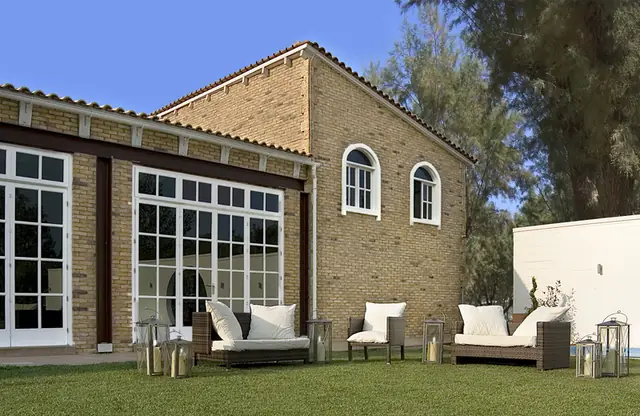 Garden lounge with sofas
