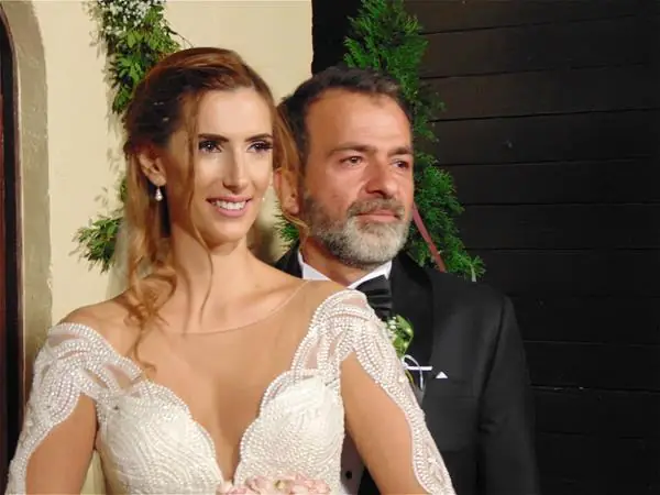 Portrait of the bride and groom