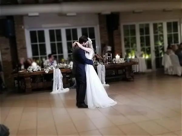 First dance in the wedding hall
