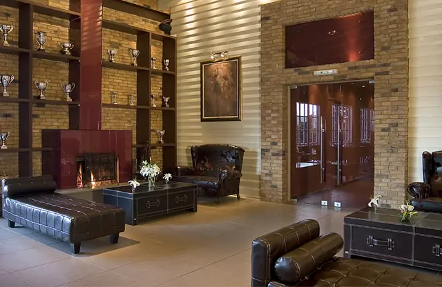 Lounge room with fireplace