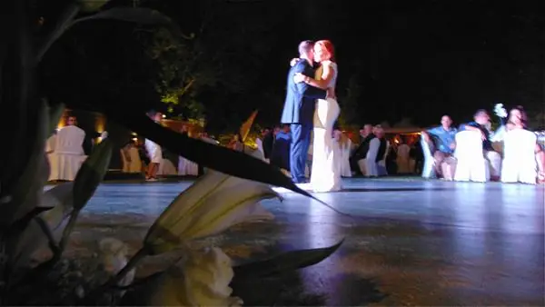 The couple on the dance floor